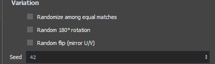 HotspotUV panel — Variation section with seeded randomization options